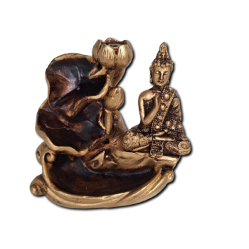 Porta Incenso Cascata Flores - Buda Vitarka Mudra - 18182