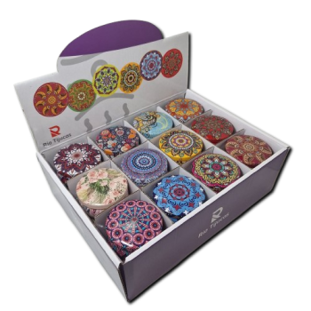Caixa colecionável com 24 Velas Perfumadas 4x6CM - 193263