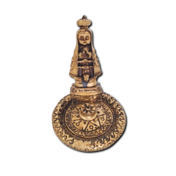 Porta Incenso Resina Prato Dourado  P - Nossa Senhora Baby - 39041