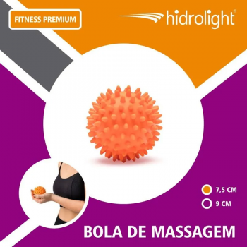 HIDROLIGTH BOLA DE MASSAGEM LARANJA 7,5CM