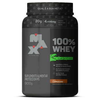 MAX 100% WHEY DINO POTE 900G CAPPUCCINO