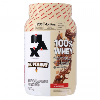 MAX 100% WHEY DR. PEANUT 900G - BUENÍSSIMO