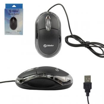 Mouse 1200 DPI Preto USB 2.0 SH-631 Shinka
