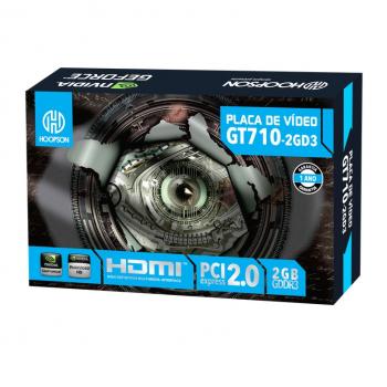 Placa de Vídeo GPU Nvidia GeForce G710 2GB DDR3 64BIT GT710-2GD3 Hoopson