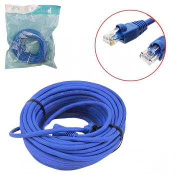 Cabo de Rede Patch Cord RJ45 CAT5 20 Metros Azul