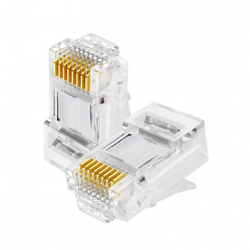 Conector RJ45 Macho CAT5e 10 Unidades