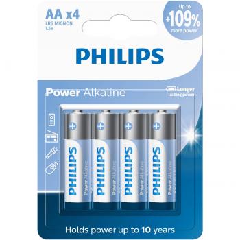 Pilha Alcalina AA C/4 LR6P4B/59 Philips