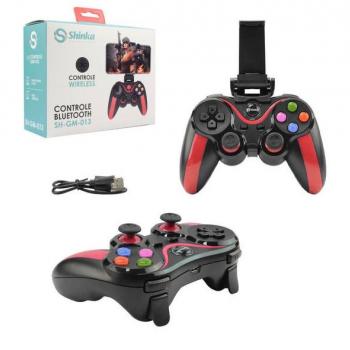 Controle Smartphone Sem Fio Bluetooth Gamepad Vermelho Sh-Gm-013 Shinka