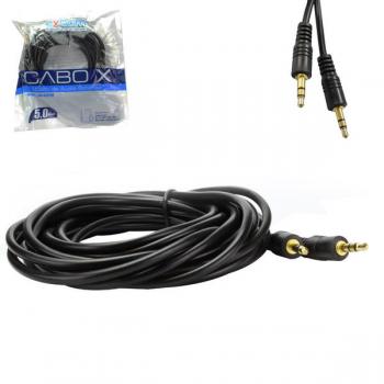 Cabo de Áudio P2 para P2 5 Metros CBX-A2P250 Exbom