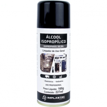 Álcool Isopropílico 99,8% Aerossol 160g 227ml
