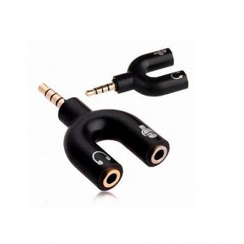 Adaptador De Audio P2 X P3 - 2P2 Femea
