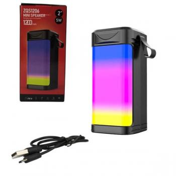 Caixa de Som Bluetooth 5w 1200mah LED RGB SD/USB