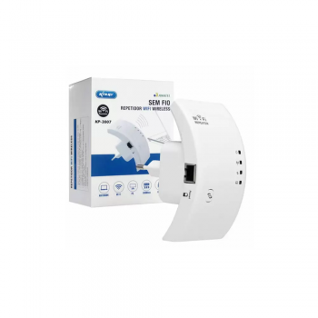 Repetidor e Amplificador de Sinal Wifi 300mbps Anatel Kp-3007 Knup