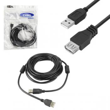 Cabo Extensor USB 2.0 Macho Para Fêmea 5 Metros Y50 Dex