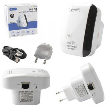 Repetidor e Amplificador de Sinal Wifi 300mbps Anatel Kp-3005 Knup