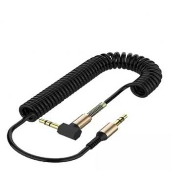 Cabo Auxiliar Espiral P2 + P2 Macho Stereo Áudio Reforçado CB-P2-T Shinka
