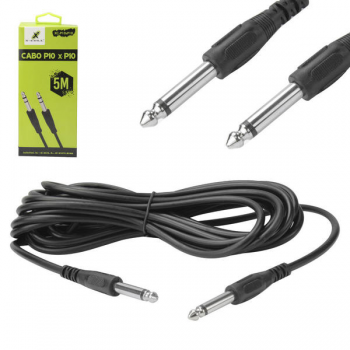 Cabo P10 Para P10 De Instrumento Musicais 5 Metros XC-P10XP10 X-Cell