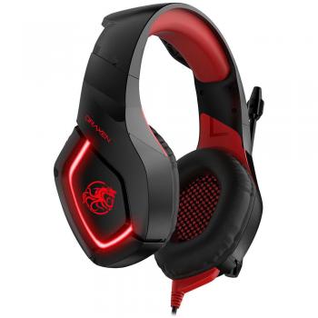 Headset Gamer Draxen DN100 Preto e Vermelho(DN100/BK-RD)