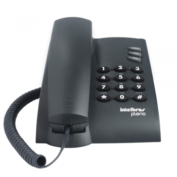 Telefone Intelbras Pleno Preto Mesa/Parede