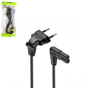 Cabo de Forca Bipolar 1.5m 10A 250V 90 Graus XCCF-12 X-Cell