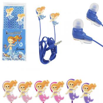 Fone de Ouvido P2 Sereia Cores Sortidas 1,10 Metro HY82560 Interponte