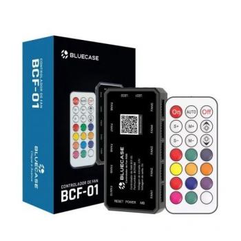 Controlador De Fan BCF-01 Bluecase - Box - Com Controle Remoto / Com Conector Para Placa-Mae