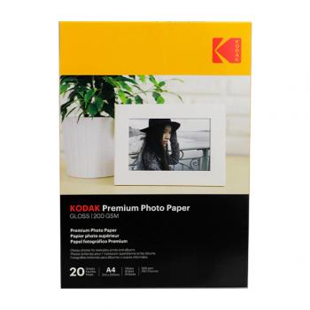 Papel Fotográfico A4 Brilho 200g Kodak 20 Folhas