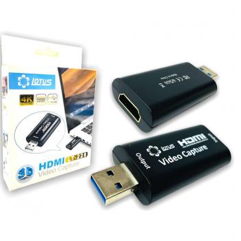 Placa De Captura HDMI para Usb 3.0 4k LT-228 Lotus