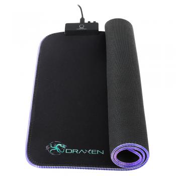 Mouse Pad Gamer 300x800x4mm Preto RGB Mode DN42 Draxen