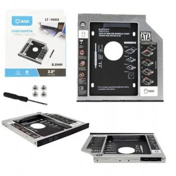 Adaptador Universal DVD Para HD ou SSD 9.5mm Lotus LT-H003