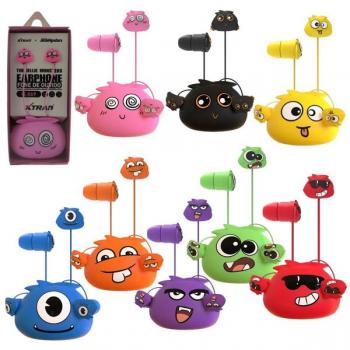 Fone de Ouvido P2 com Microfone 1.2m Infantil Jellie Monsters Sortido LC-869 Xtrad