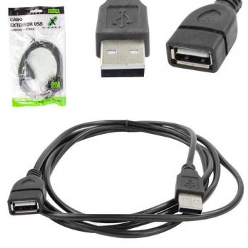 Cabo Extensor USB 2.0a Macho para Fêmea 2 Metros XC-M/F-2M X-Cell