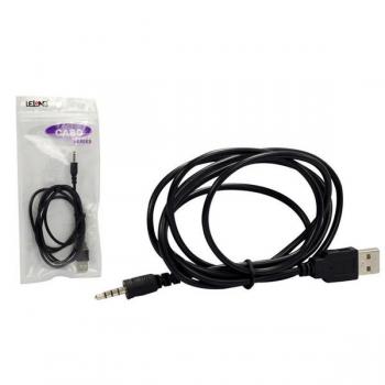 Cabo Adaptador USB Macho para P2 Macho 1,5m LE-1004 Lelong