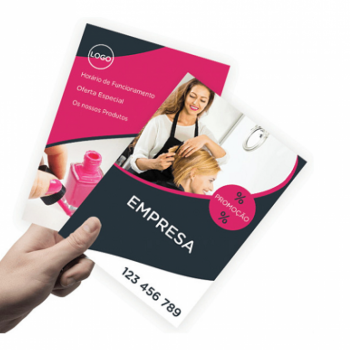 Panfleto/Folheto Couchê 80g 10x14cm