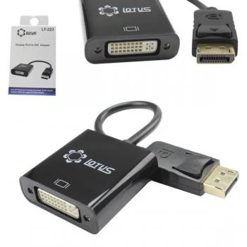 Conversor DisplayPort Macho Para DVI Fêmea 27 Centímetros Lt-223 Lotus