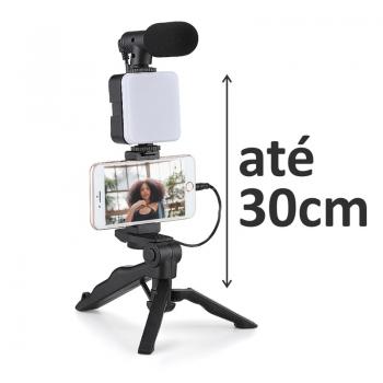 Tripe para Celular com Microfone e Led TP-002-LM Hoopson