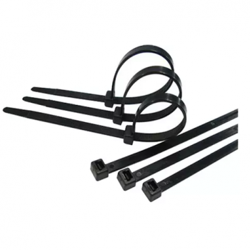 Cinta Abraçadeira Nylon PA66 4.8x300 Preta