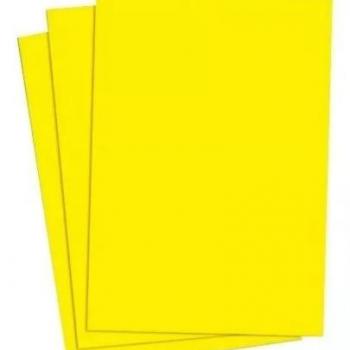 Papel Sulfite A4 Color Amarelo Ouro 180g 50 Folhas