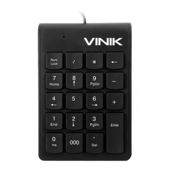 Teclado Numérico USB Dynamic 20 Teclas Cabo 1.8m Preto - DT91 Vinik