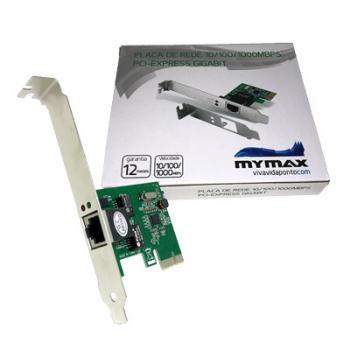 Placa de Rede 10/100/1000Mbps PCI Express Gigabit MGLANE-JEN Mymax