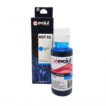 Refil Tinta Compatível HP EGT52 Ciano 100ml Evolut