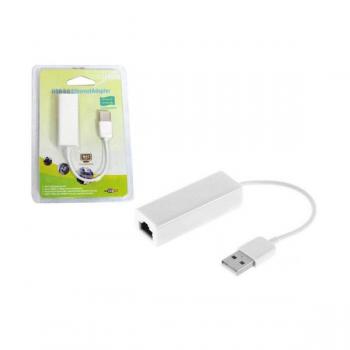 Cabo Conversor USB 2.0 Com 20 Centímetros Para Ponta Conexão Lan De Rede