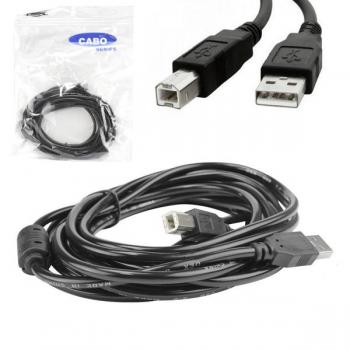 Cabo USB para Impressora 5 Metros com Filtro USB 2.0 C-50 Dex