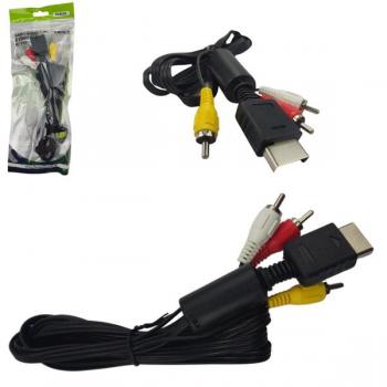 Cabo Áudio e Vídeo RCA para Consoles PS1 PS2 E PS3 1,8m FX-RCA2 X-Cell