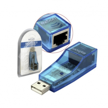 Adaptador USB de Placa de Rede Externa RJ45 10/100 UL-100 Exbom