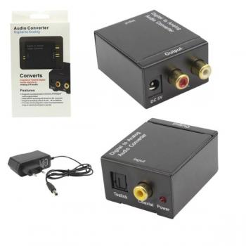 Conversor de Áudio Digital para Analógico com 1 Entrada e 2 Saídas