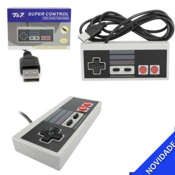 Controle USB Super Nintendo Retro Para Pc E Notebook 7&7