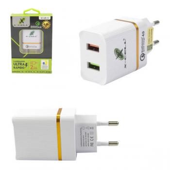 Carregador de Tomada com 2 Portas USB 4.0A Anatel XC-UR-15 X-Cell