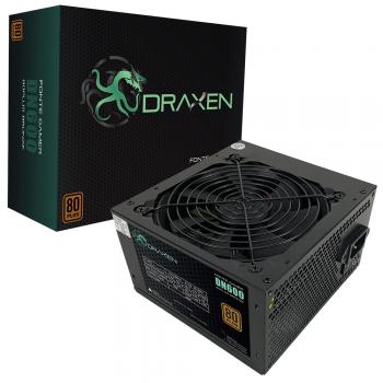 Fonte Gamer ATX 600W 80 Plus Bronze PFC Ativo DN600 DN600/BRONZE Draxen