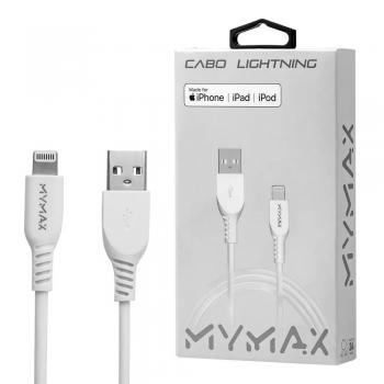 Cabo para iPhone Lightning Certificado MFI(MAP-IPLCABLE/WH) Mymax